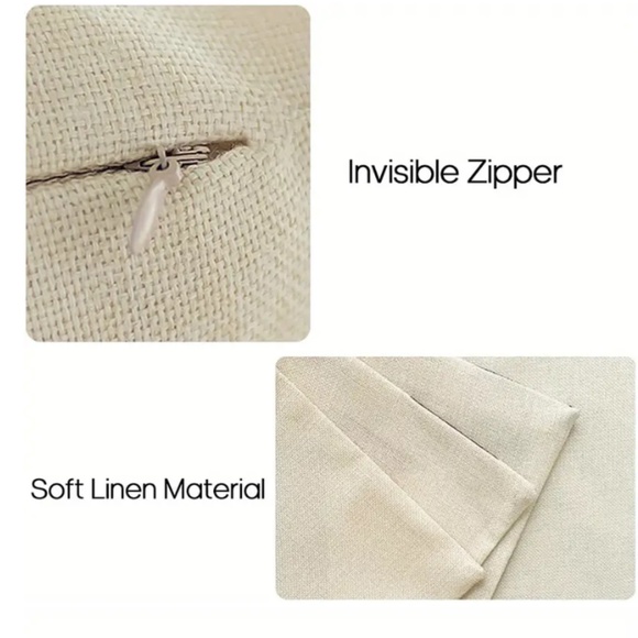 NEW FARMHOUSE SUNFLOWER FLORAL WREATH "HOME SWEET HOME" LINEN PILLOW COVER 17.7" - Picture 2 of 3